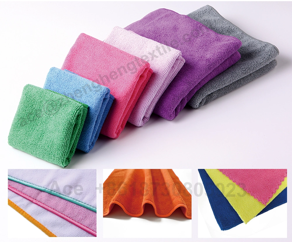 Hot Sale 220GSM 30*40cm Microfiber Kitchen Cleaning Towel Dish Plate Glasses Drying Cloth, Kitchenware and Household Rags Car Drying Wash Wipes